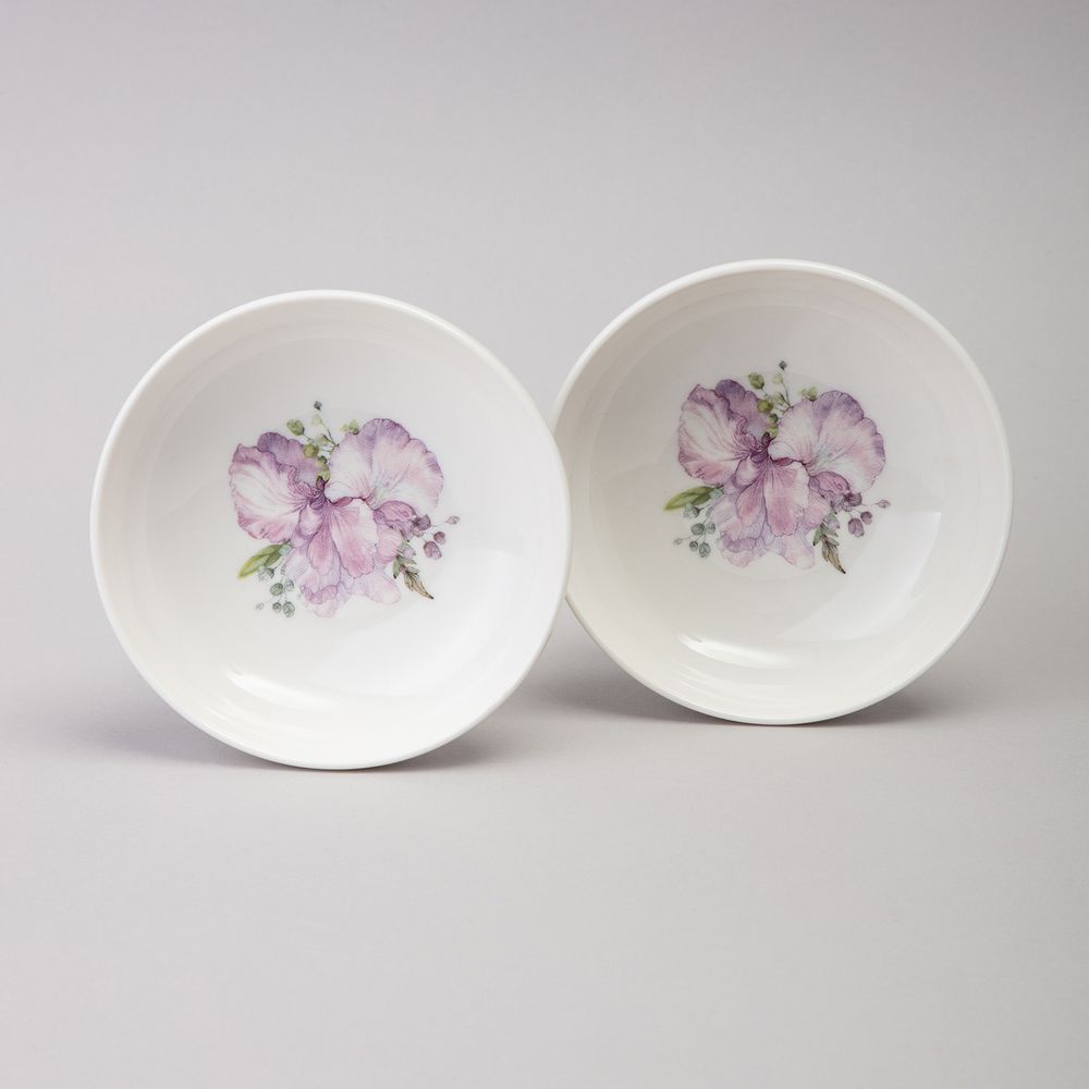 НАБОР РОЗЕТОК LEFARD "IRISES" 2 ШТ. 11*3,5 СМ 170 МЛ (КОР=36НАБ.)