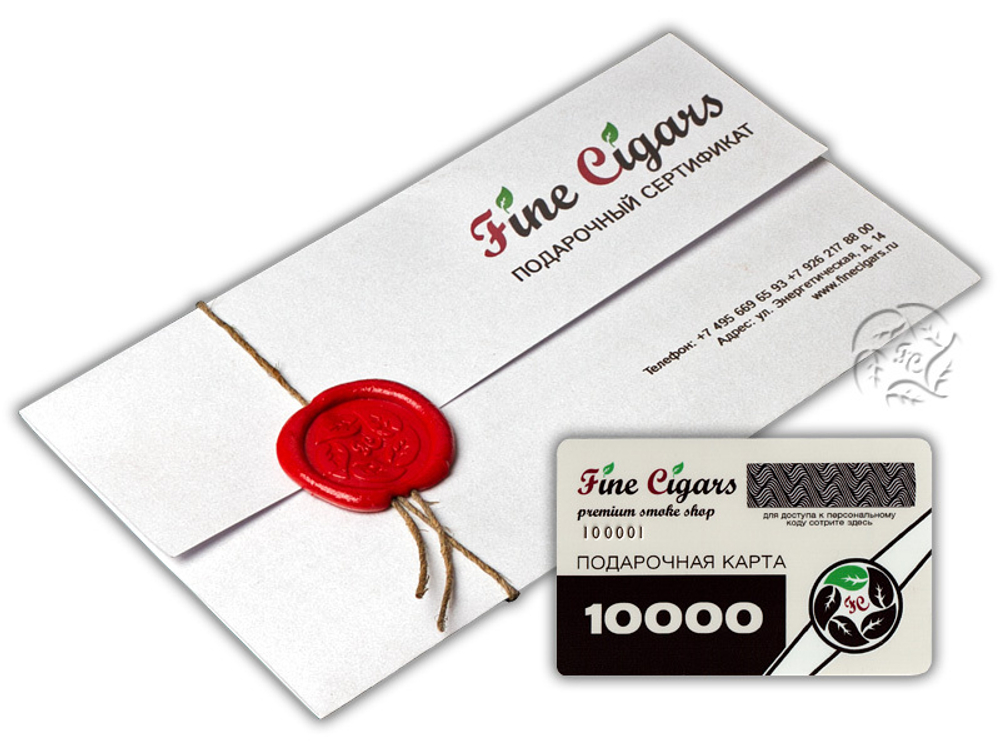 Подарочная карта на 10000 рублей