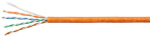 Кабель витая пара U/UTP 5e кат. 4 пары Cabeus UTP-4P-Cat.5e-SOLID-LSZH-OR-LIGHT-100