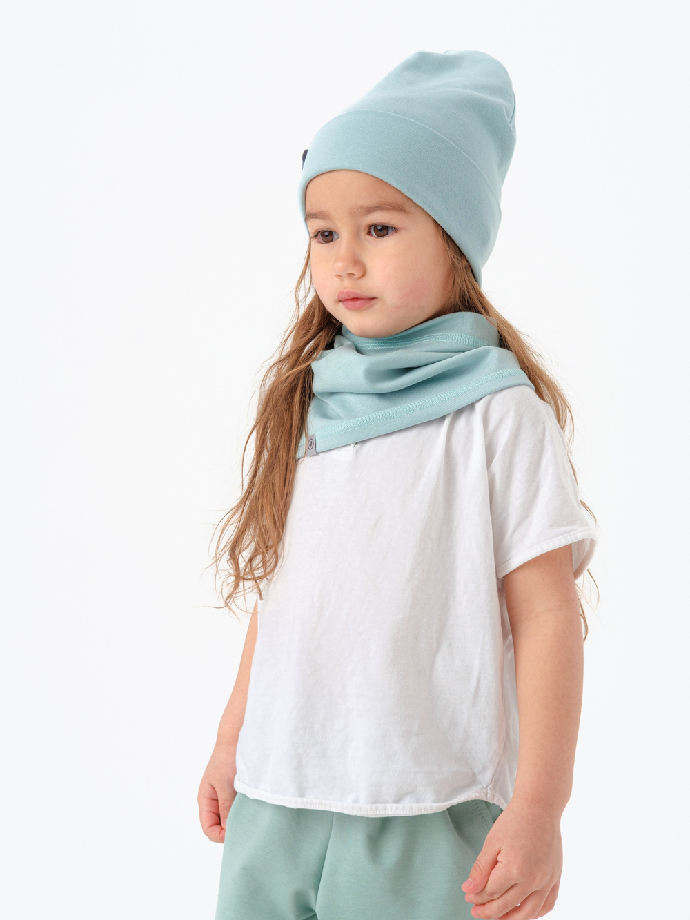 Комплект Шапка трикотажная + снуд (Лед) РИО*