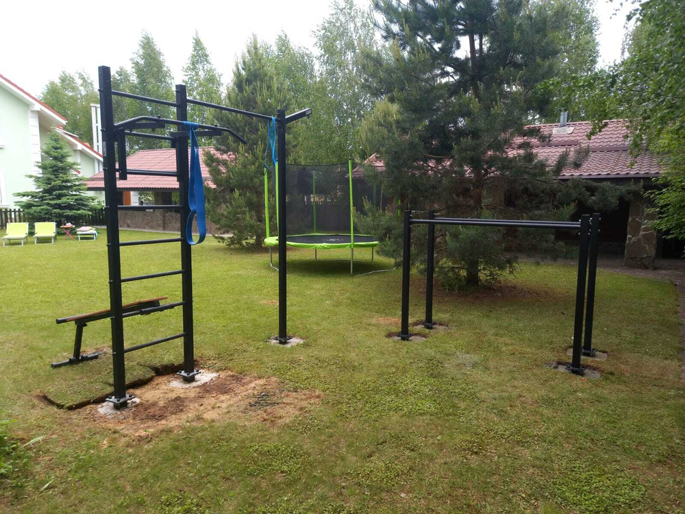 Монтаж уличных брусьев Sv Sport (УБ-3)