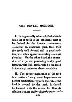 The Dental Monitor. Or, a Practical Guide for the Regulation and Management of the Teeth, Throughout Life | Samuel Lee Rymer