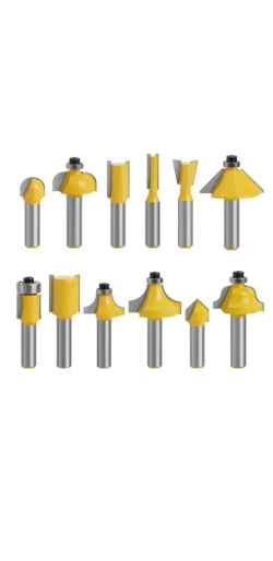 Набор фрез по дереву 12шт.