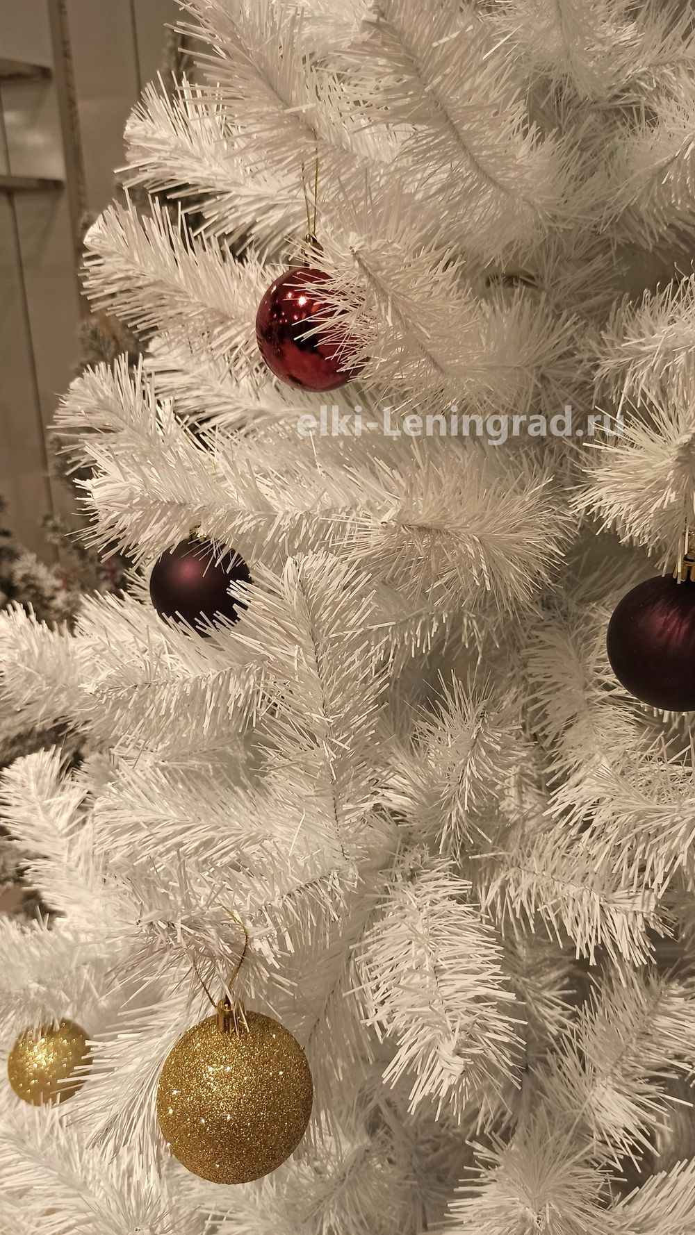 Большая белая елка «Рублевская» (белая пвх) 7 м