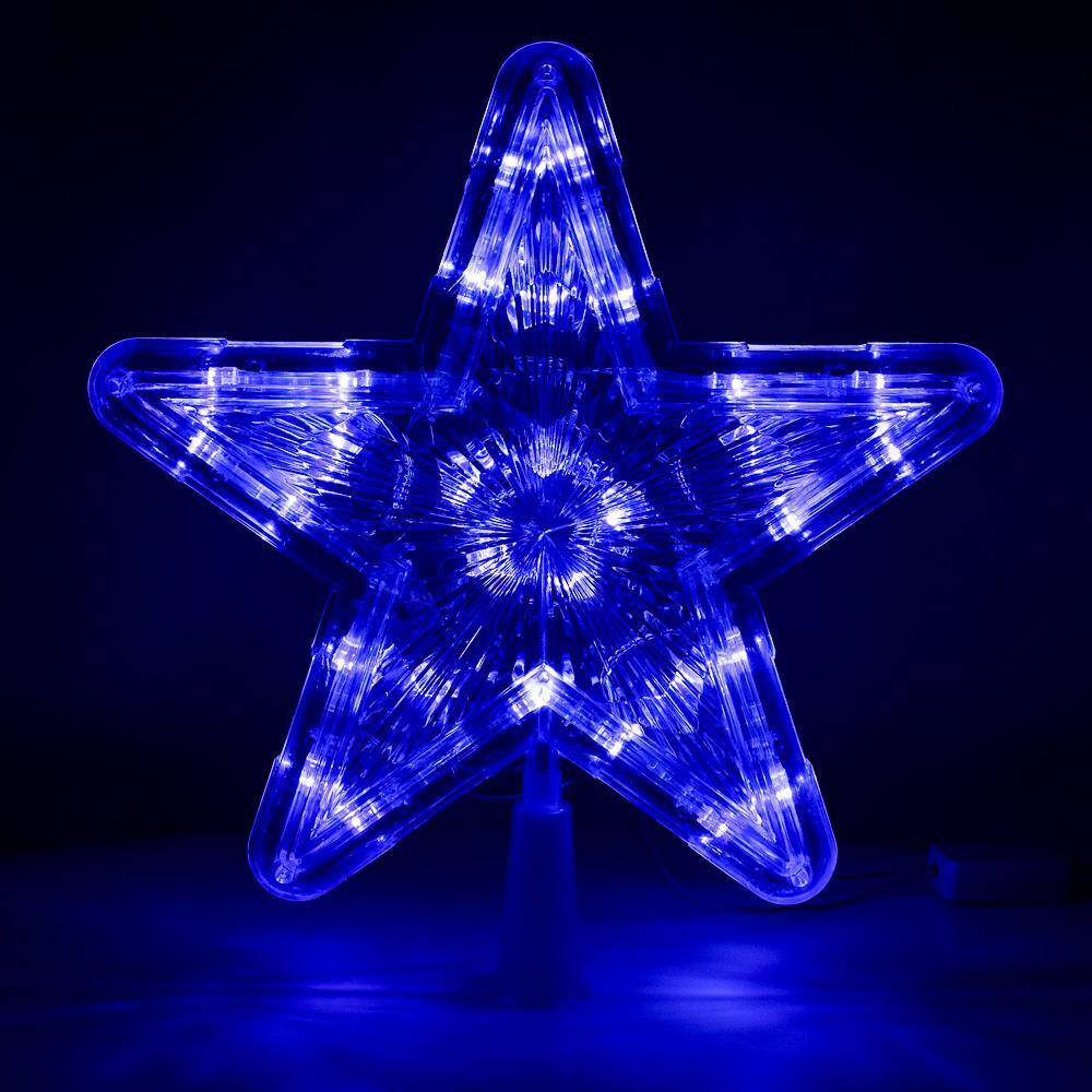 Верхушка светящаяся звезда 22см пак