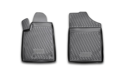 Коврики Standard, в салон PEUGEOT Partner 06/2008- , 2 шт. (полиуретан, чёрные) Element.CARPGT00017