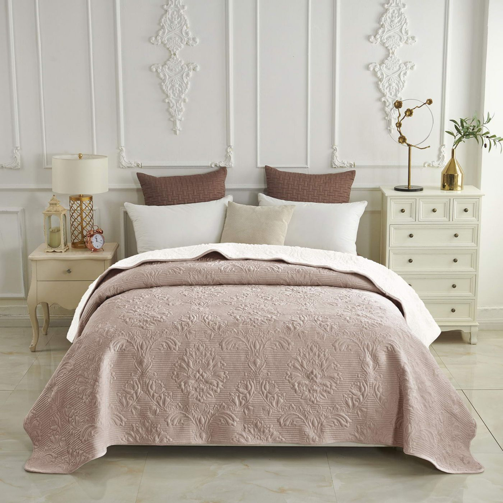 Плед 220х240 Sofi De MarkO Вивальди розовый