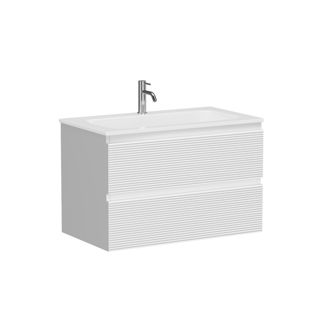 Тумба с раковиной Sancos Folk 80 см FL80W bianco