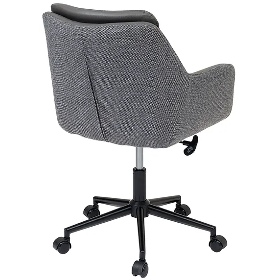 Офисное кресло Allar, экокожа, рогожка, серый