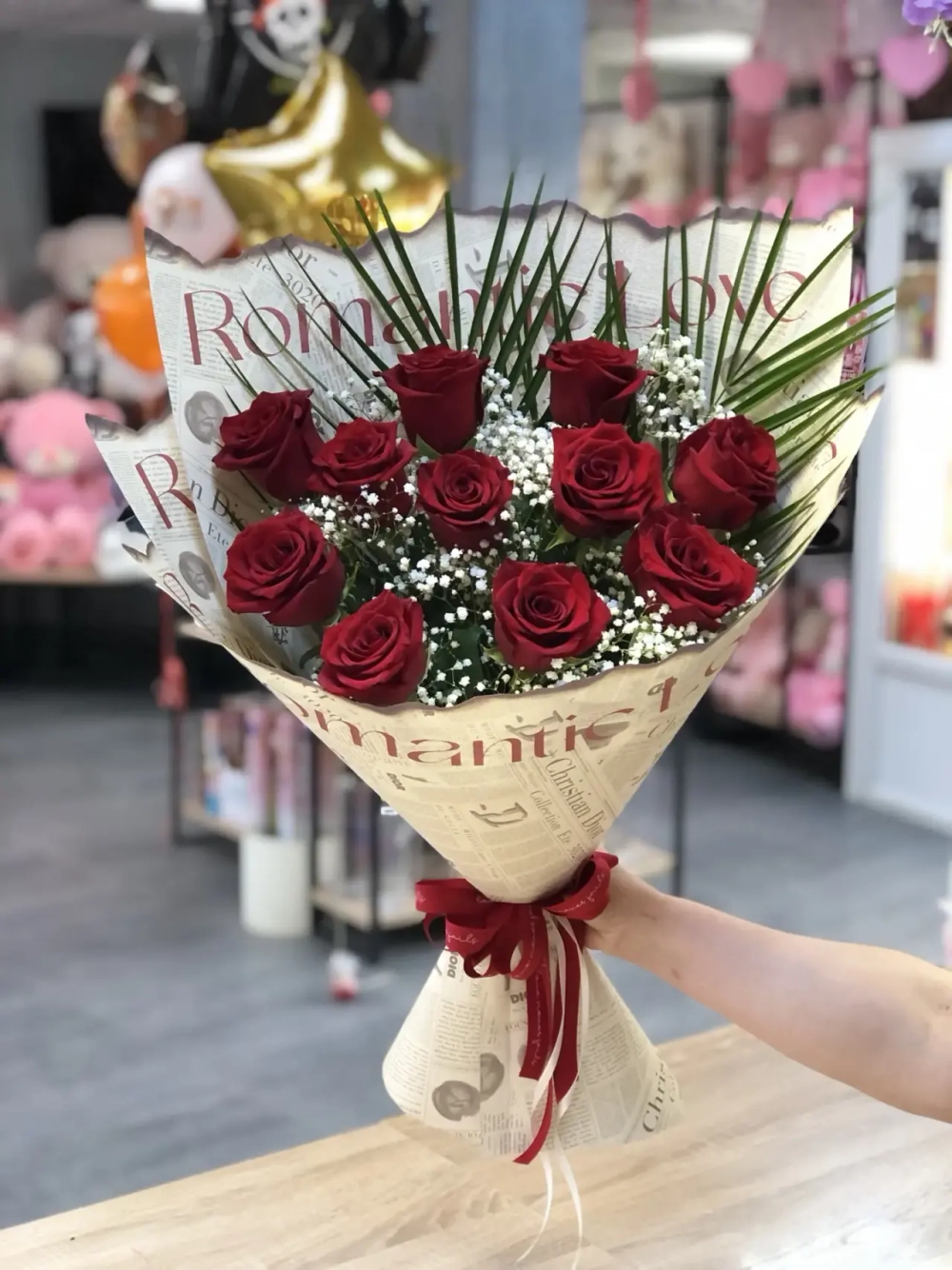 Букеты из красных роз