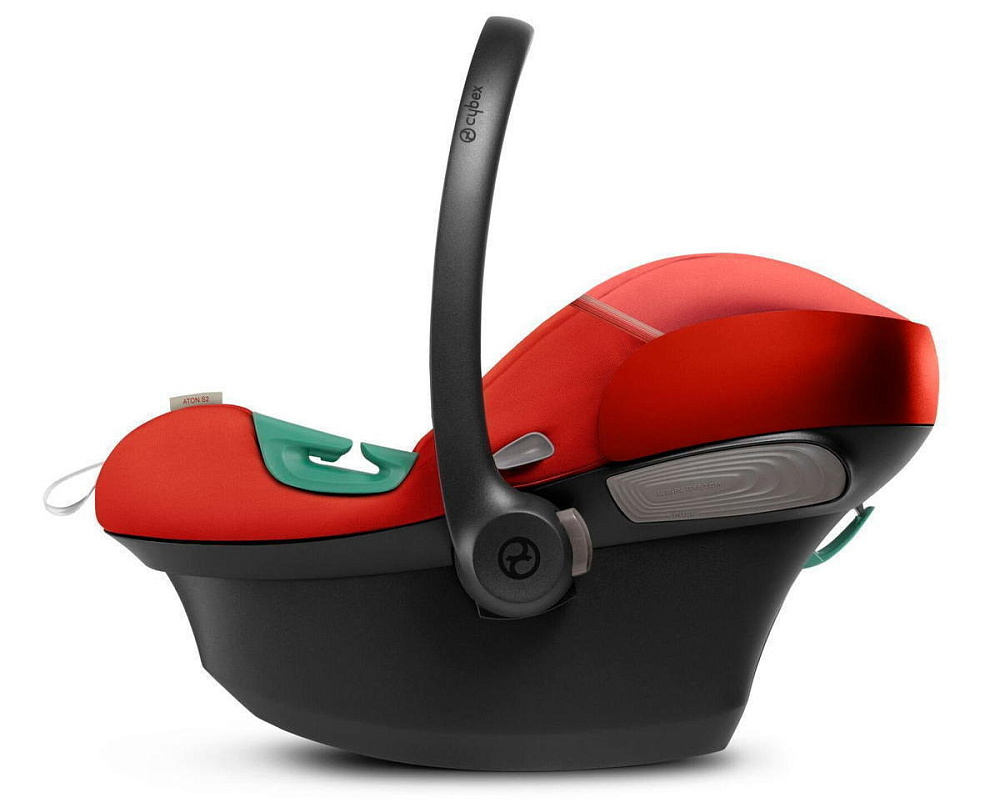 Коляска Cybex Balios S Lux BLK complete Aton S2 Hibiscus Red Base One 4 в 1 Moon Black с дождевиками