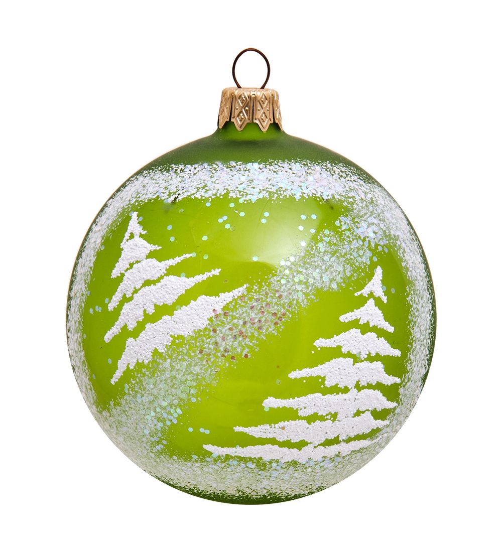 Элита НФШ-1317 Ел. украшение Шар «Новогодние ёлочки» 80 мм