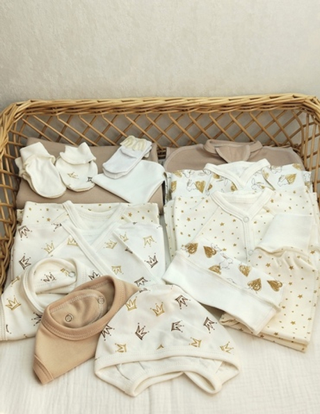 Комплект 15в1 "Зайчики с бежевым" (с дефектом)