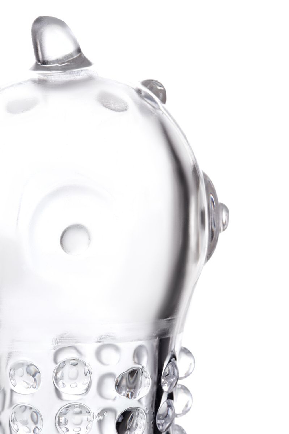 Прозрачная закрытая насадка на пенис TOYFA A-Toys - 14,7 см. (Цвет: прозрачный)