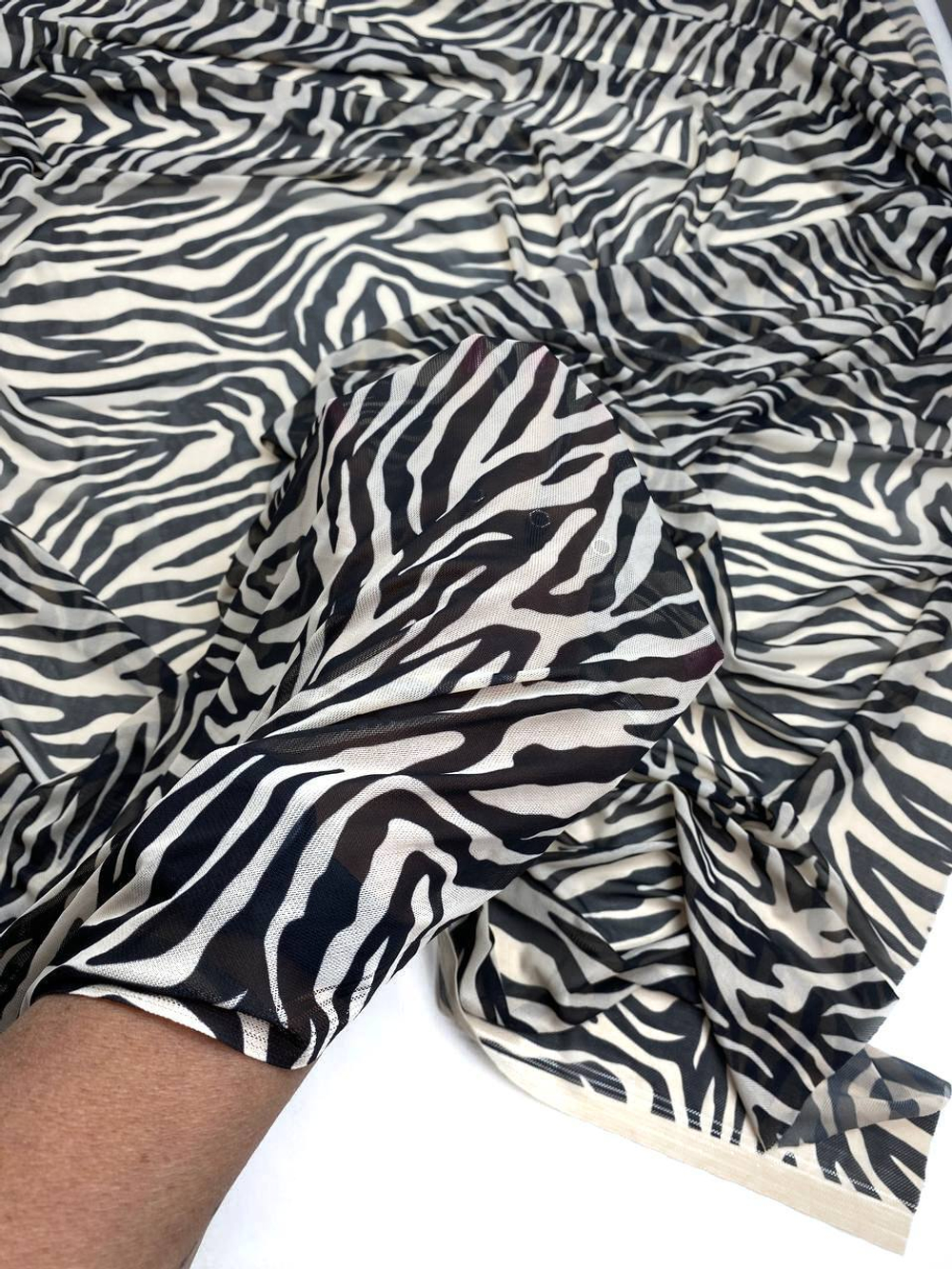 Сетка эластичная зебра