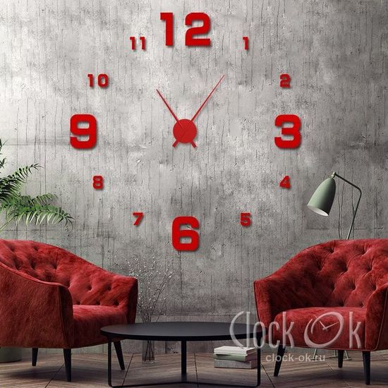 Настенные 3D часы Hi Tech