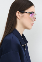 Спортивные очки 100% AEROCRAFT Gloss Black - Purple Mirror Photochromic Lens