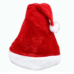 Новогодняя шапочка Санты (велюровая)