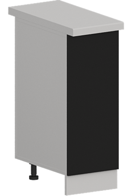 Кухня Модуль ШН 300 Графит / Черный матовый