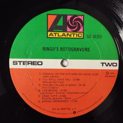 Винтажная виниловая пластинка LP Ringo Starr Rotogravure (USA 1976) Hey Baby