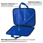Папка на молнии с ручками BRAUBERG А4 1 отделение с подкладкой полиэстер 20 мм "Atom" (2 штуки в упаковке)