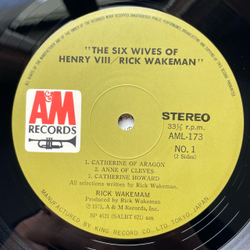 Винтажная виниловая пластинка LP Rick Wakeman The Six Wives Of Henry VIII (Япония 1974) (Без Оби)
