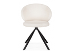 Стул на металлокаркасе Woodville Solomon крутящийся white, black
