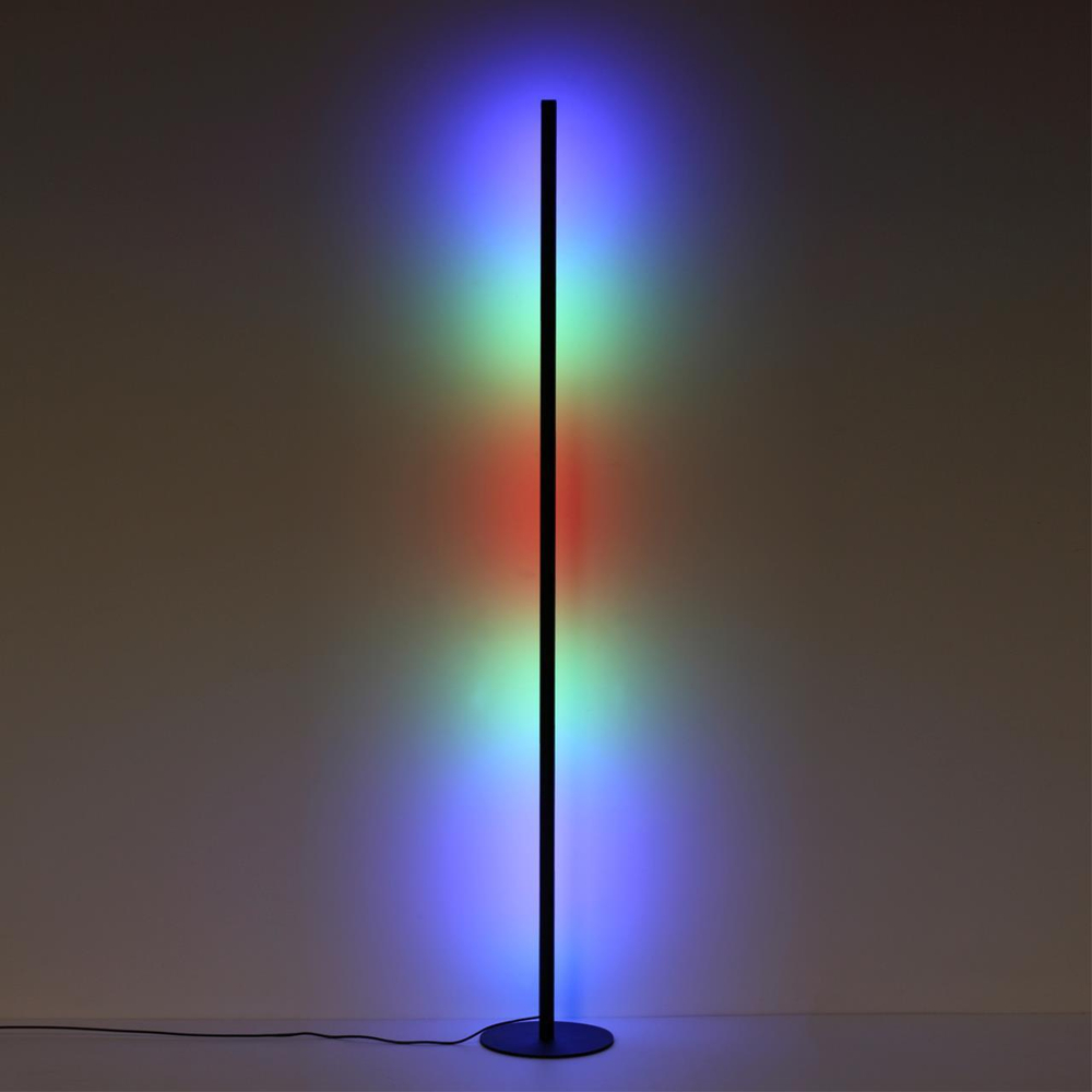 4335/32FL HIGHTECH ODL23 297 черный/акрил Напольный светильник RGBW управляемый с пульта, приложения Tuya, встр. микрофон IP20 LED 32W 3000K FILLINI