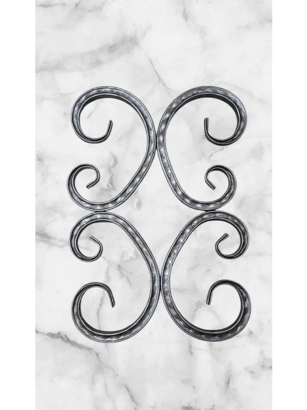 Кованый элемент "Бублик-косой" 4 шт