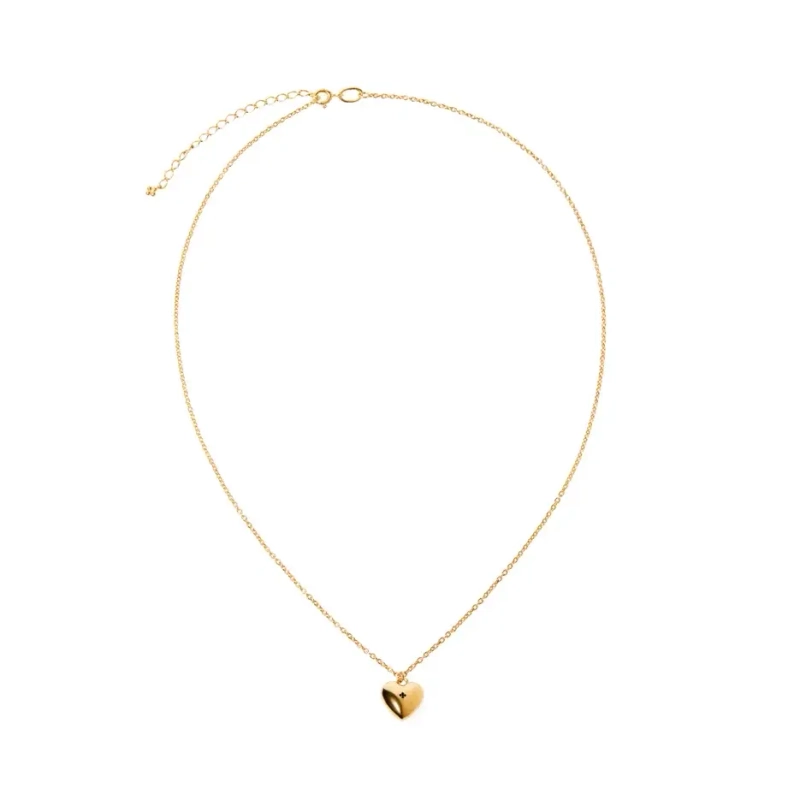 Колье Крест и Сердце – Золото