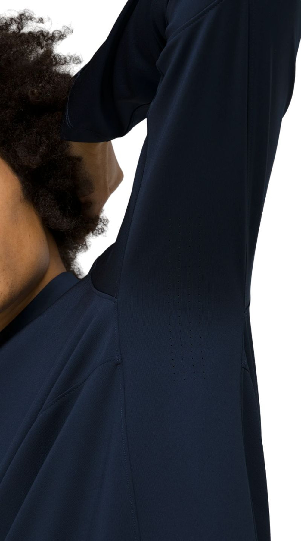 Мужская теннисная футболка теннисная Wilson Elevate Performance 1/2 Zip - небесный