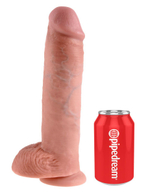 Реалистичный фаллоимитатор на присоске 11 Cock with Balls - 28 см.