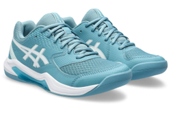 Женские Кроссовки теннисные Asics Gel-Dedicate 8 Indoor - gris blue/white