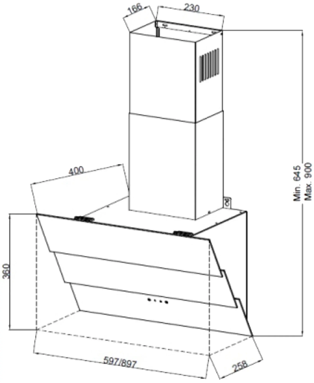 Каминная вытяжка Kuppersberg F 605 B