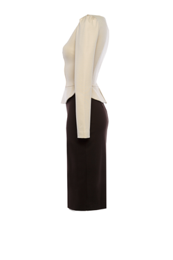 Платье футляр с баской 01-18FW