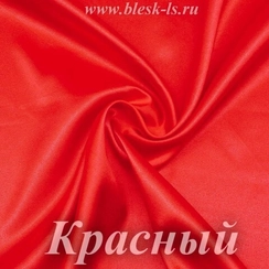 Шелк "Армани" 90гр/м2 - Красный, опт от 10 м