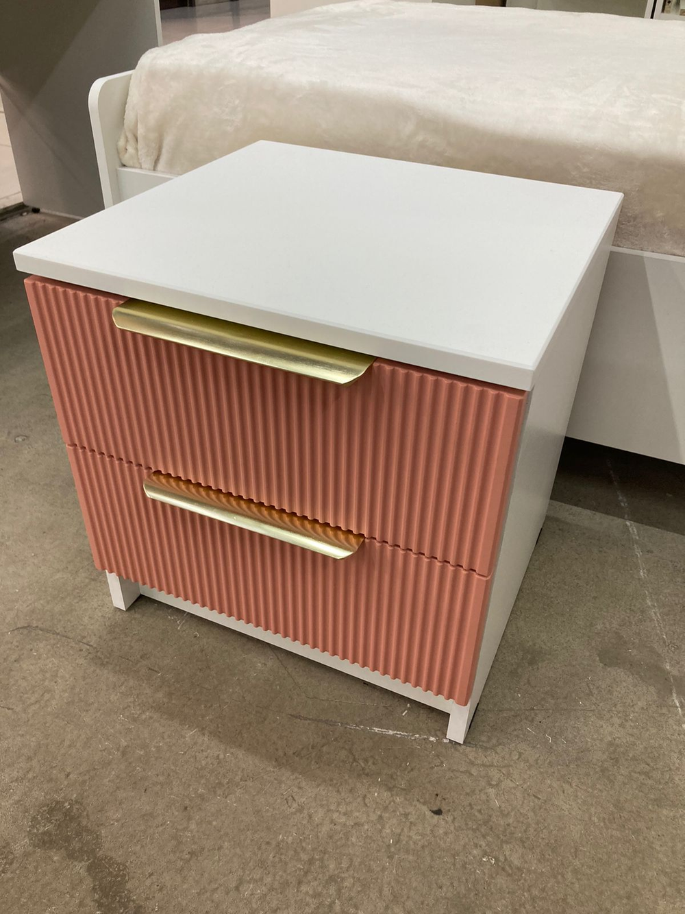 Тумба ТД 400.1 Лавис Белый софт/персик софт