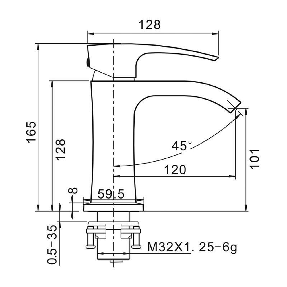 Смеситель для раковины Gappo G1007-9