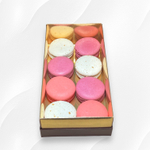 Коробка для макарон и др.кондитерской продукции с прямоугольным окном ПРЕМИУМ 210*110*55 (шоколад)