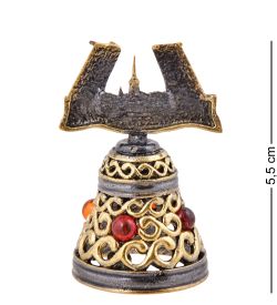 AM-3779 Колокольчик «Санкт-Петербург» (латунь, янтарь)