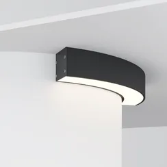 Радиусный профиль 35x35 D320мм 1/4 круга черный Led Strip alm-3535r-b-d-90°-0.3m