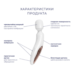 Вибромассажер для тела Satisfyer Wand-erland Woman, белый