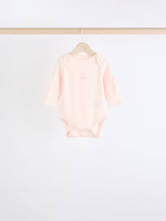 Боди с длинным рукавом для малышей Next N95-296, 5 шт., Молочный, Розовый