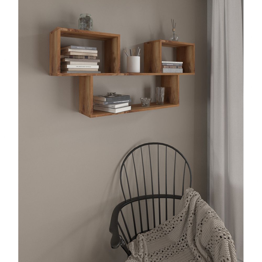 Полка навесная 6 Сеул (дуб кельтик), МФ 1+1