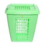 Корзина для белья Молетта 60л прямоугольная с крышкой пыльно-серая С702ПСЕР