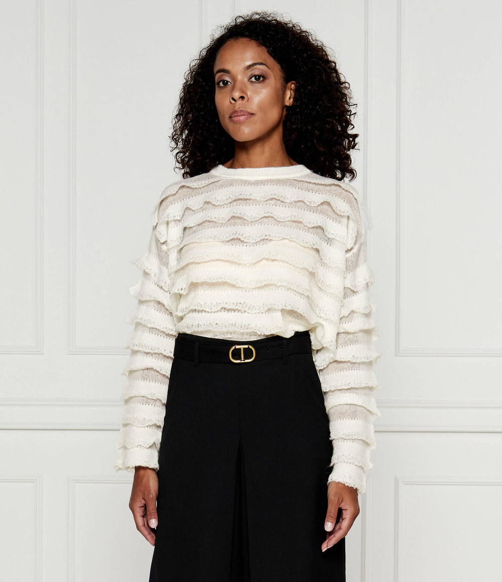 Свитер TWINSET - экрю(242TP3102)