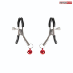 Серебристые зажимы на соски с шариками (Цвет: серебристый)