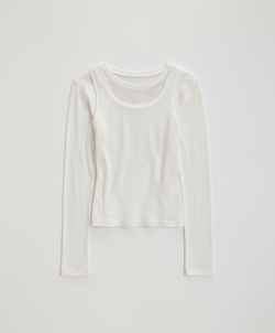 Набор из лонгслива и топа из хлопка-слаб