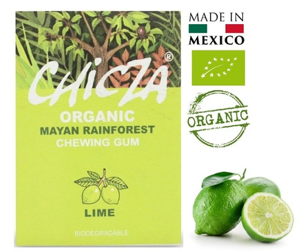 CHICZA ORGANIC Жевательная резинка органическая биоразлагаемая со вкусом мексиканского лайма 30г