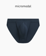 Мужские трусы слипы танга Atlantic, 1 шт. в уп., микромодал, сине-зеленые, MP-1591